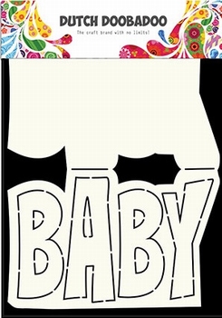 Dutch DooBaDoo Card Art 470.713.647 Text 'Baby' A5