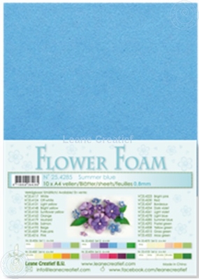 A4 vel LeCrea Flower Foam 25.4285 zomer blauw