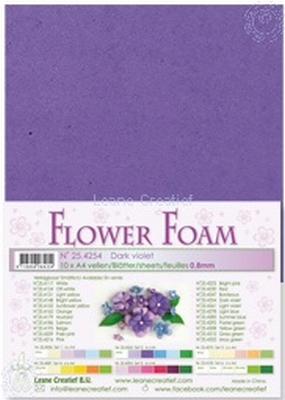 A4 vel LeCrea Flower Foam 25.4254 donker paars