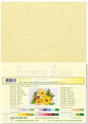 A4 vel LeCrea Flower Foam 25.4131 lichtgeel