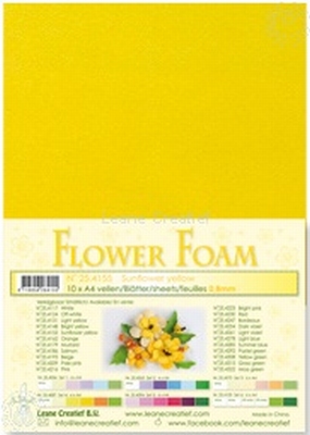 A4 vel LeCrea Flower Foam 25.4155 zonnebloemgeel