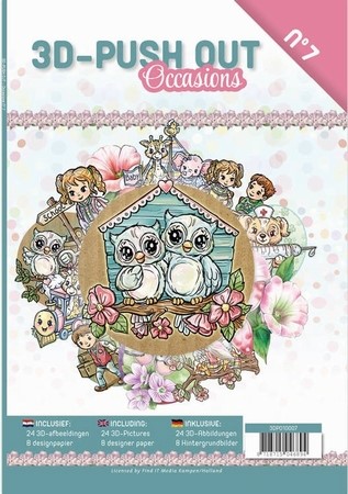 A4 Push Out Book 07 3D PO10007 Occasions