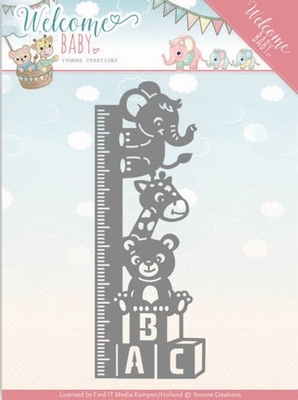 Yvonne Creations Dies YCD10136 Welcome Baby Growth Chart