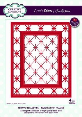 Creative Expressions Festive CED3092 Twinkle Star Frames