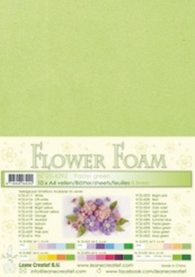 A4 vel LeCrea Flower Foam 25.4292 Pastel groen