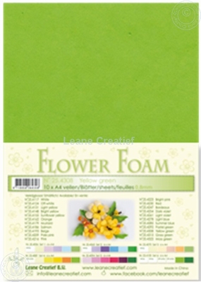 A4 vel LeCrea Flower Foam 25.4308 Geel groen