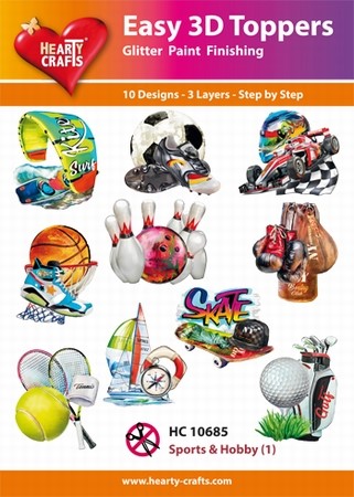 Hearty Crafts Easy 3D Toppers HC10685 Sports & Hobby 1