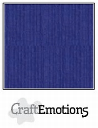 CraftEmotions A4 linnenkarton 1100 saffierblauw