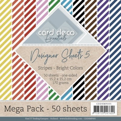 Card Deco Essentials Designer Sheets CDDSMP005 Bright Color