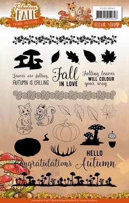 Yvonne Creations ClearStamps YCCS10041 Fabulous Fall