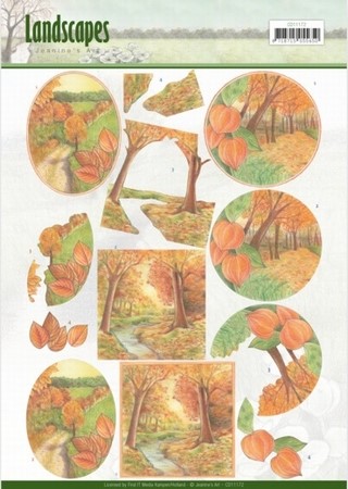 3D Knipvel Jeanine's Art CD11172 Landscapes - Fall/herfst