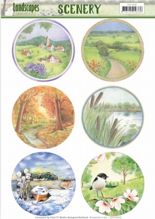 Push Out Scenery CDS10006 Jeanine's Art Landscapes Circle