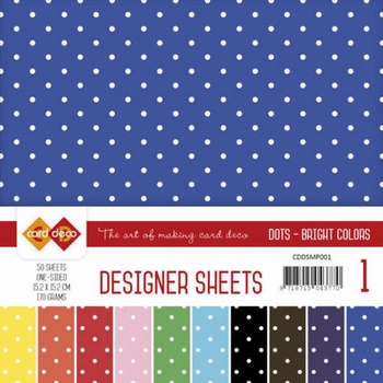 Card Deco Essentials Designer Sheets CDDSMP001 Bright Colors