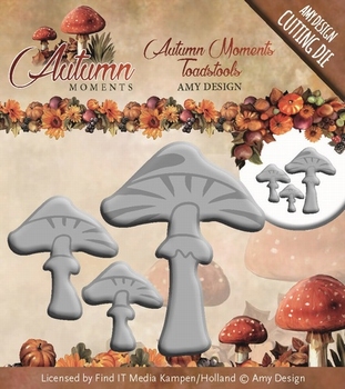 Amy Design Dies ADD10085 Autumn Moments Toadstools
