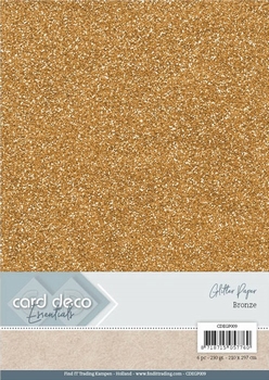 Card Deco Essentials Glitter Paper CDEGP009 Bronze