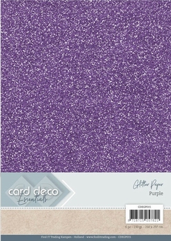 Card Deco Essentials Glitter Paper CDEGP015 Purple