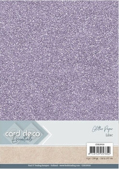 Card Deco Essentials Glitter Paper CDEGP018 Lilac