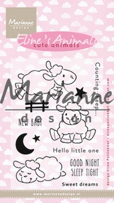 MD Clear stamps EC0175 Eline's cute animals sheep