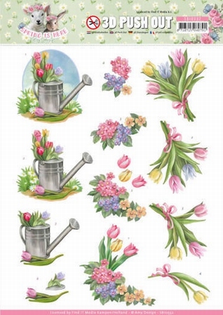 3D Stansvel Amy Design SB10332 Spring is Here Tulips