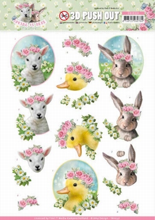 3D Stansvel Amy Design SB10331 Spring is Here Baby Animals