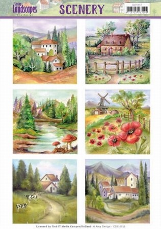 Push Out Scenery CDS10011 Jeanine's Art Landscapes
