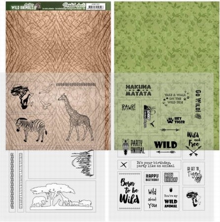 Amy Design Printed Mica ADMC1001 Wild Animals 2 Giraffe