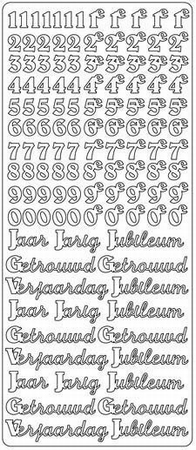 Sticker Peel-off 14/1681 Jubileum - Jarig