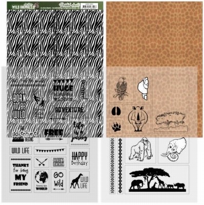 Amy Design Printed Mica ADMC1002 Wild Animals 2 Zebra