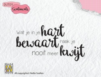 Nellies Choice ClearStamp SENC008 Wat je in je hart....