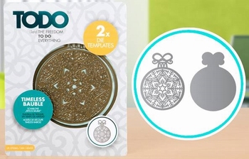 TODO Die Template 370366 Set Timeless Bauble