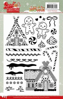 Yvonne Creations ClearStamps YCCS10053 Sweet Christmas