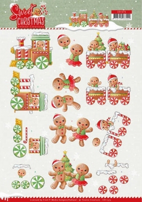 3D Knipvel Yvonne Sweet Christmas CD11373 Cookies