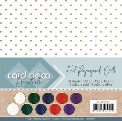 Card Deco Essentials CDEPP004 Paperpack Foil Dots