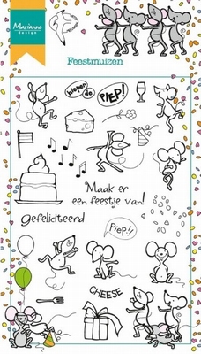 MD Clearstamps HT1602 Hetty's Feestmuizen