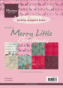 MD Pretty Paper Bloc PB7034 Eline's Merry little Christmas