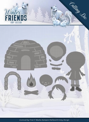 Amy Design Dies Winter Friends ADD10193 Eskimo