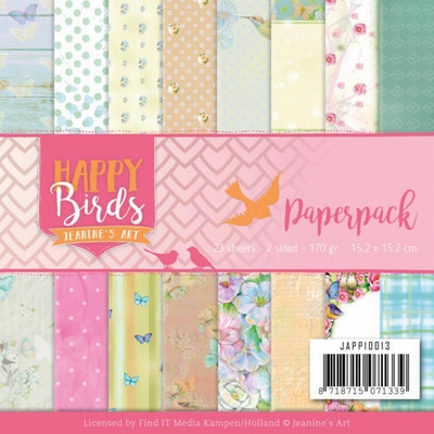 Jeanine's Art Paperpack JAPP10013 Happy Birds