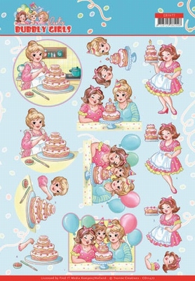 Yvonne Bubbly Girls Party 3D Knipvel CD11477 Baking