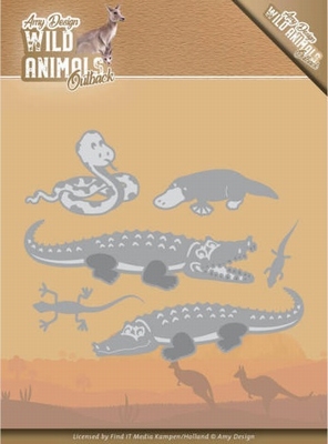 Amy Design Dies ADD10206 Wild Animals Crocodile/krokodil