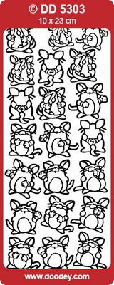 Sticker Kind Doodey DD5303 Grappige muizen