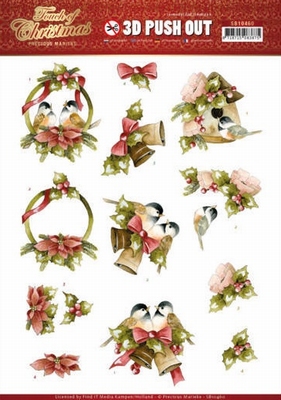 Marieke Touch of Christmas 3D PushOut SB10460 Birds