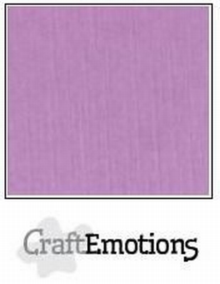 CraftEmotions A4 linnenkarton 1145 viooltjes-lila