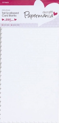 Kaarten & enveloppen Papermania PMA 150311 Scalloped