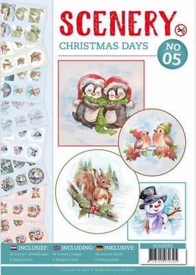 A4 Push Out book Scenery 5 POS10005 Christmas Days