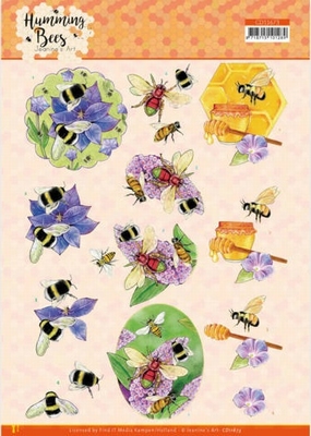 3D Knipvel Jeanine's Art CD11673 Humming Bees