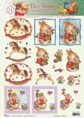 A4 Kerstknipvel Tina Wenke Charming STAPCHAR21