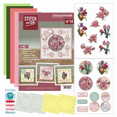 Stitch and Do on Colour 14 STDOOC10014 Graceful Flowers