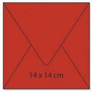 1 Vierkant enveloppe cArt-us 0549 terracotta