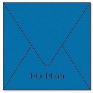 1 Vierkant enveloppe cArt-us 0427 aquablauw