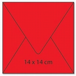 5 Vierkant enveloppen cArt-us 0517 oudrood